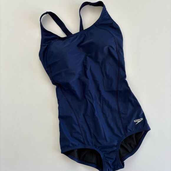 Speedo Women's Blue Swimsuit - Picture 1 of 6